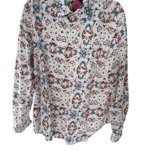 Robert Graham Mosaic Print Shirt - Size L - Classic Fit